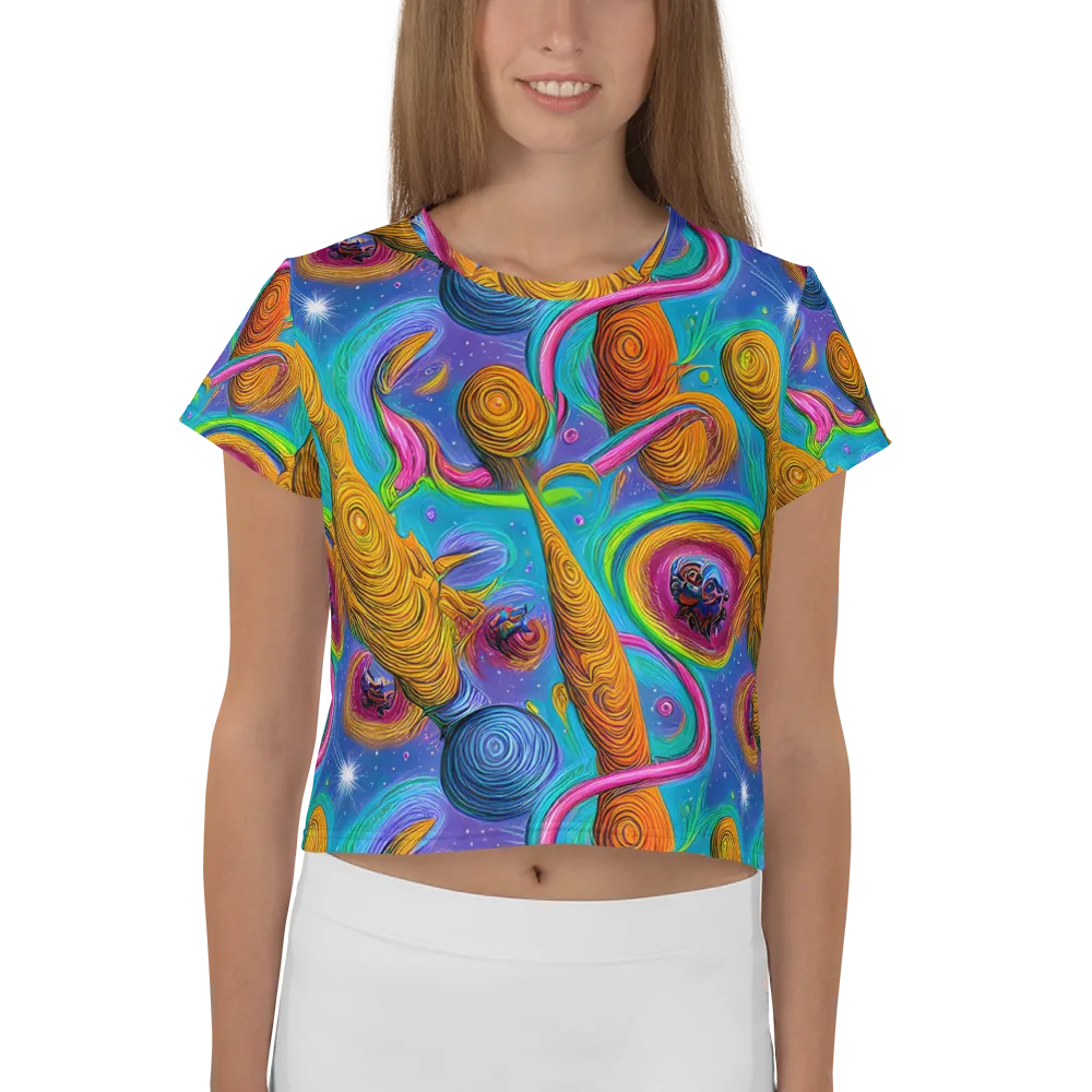 Turbulent Aura on Crop Tee — Front