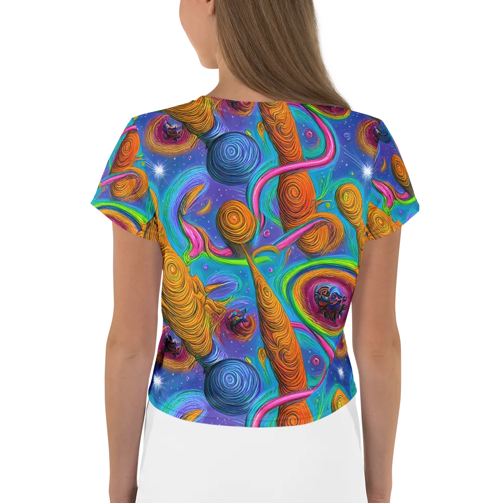 Turbulent Aura on Crop Tee — Back