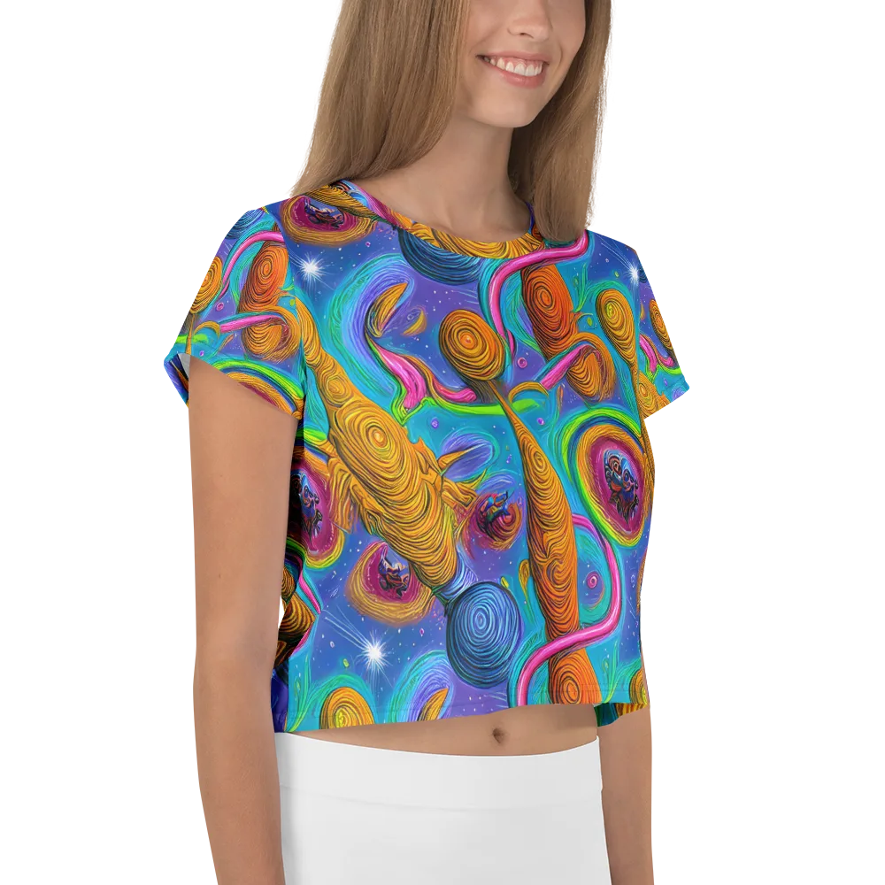 Turbulent Aura on Crop Tee — Right