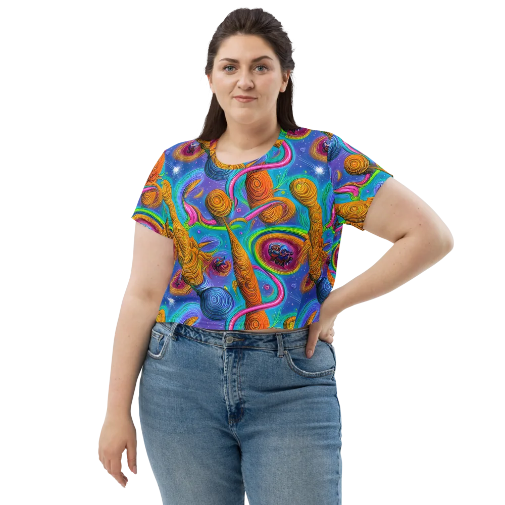 Turbulent Aura on Crop Tee — Front