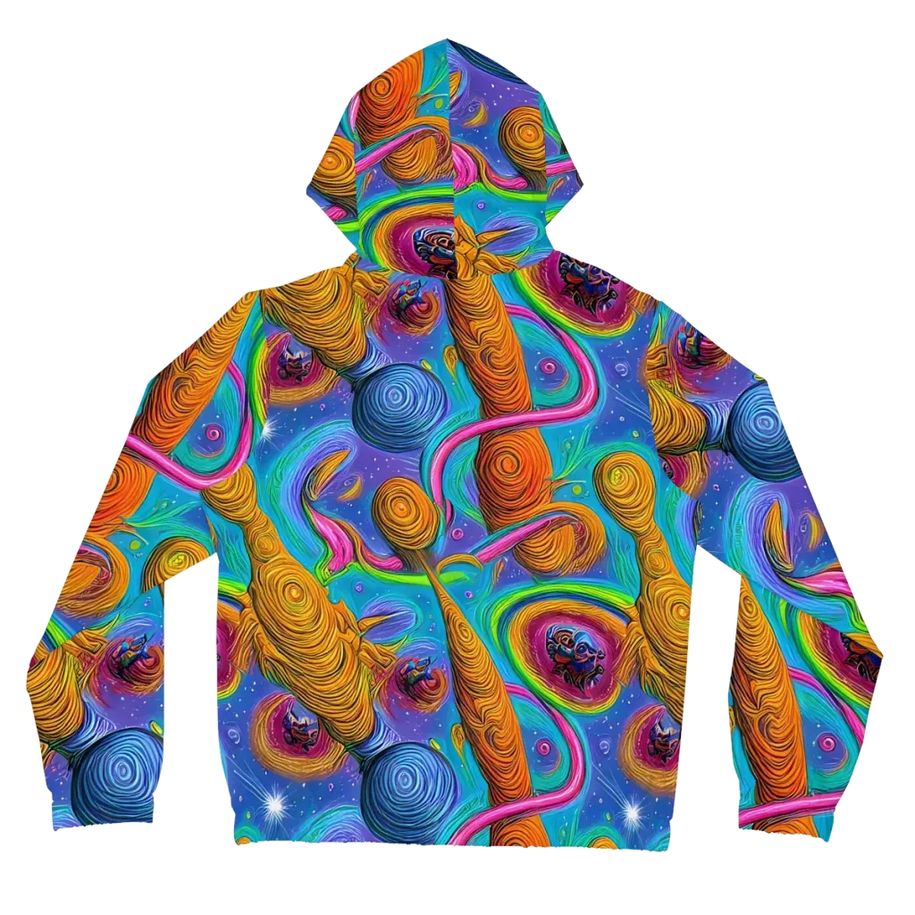 Turbulent Aura on Women's Full-Zip Hoodie — Back