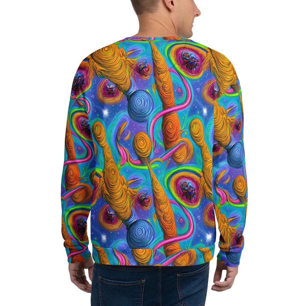 Turbulent Aura on Sweatshirt — Back