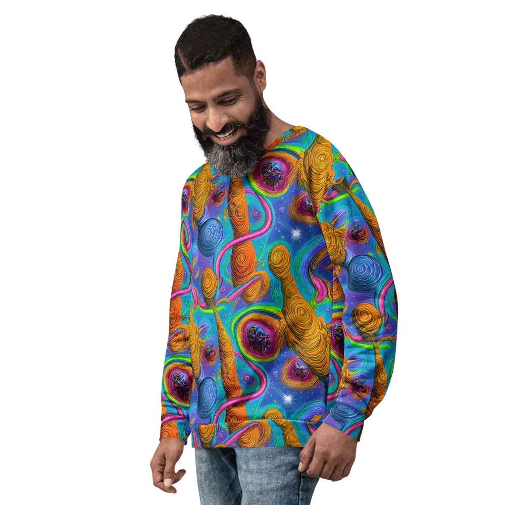 Turbulent Aura on Sweatshirt — Left Front