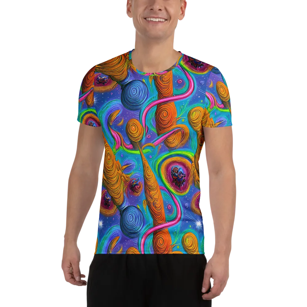 Turbulent Aura on Men's Athletic T-Shirt — Front