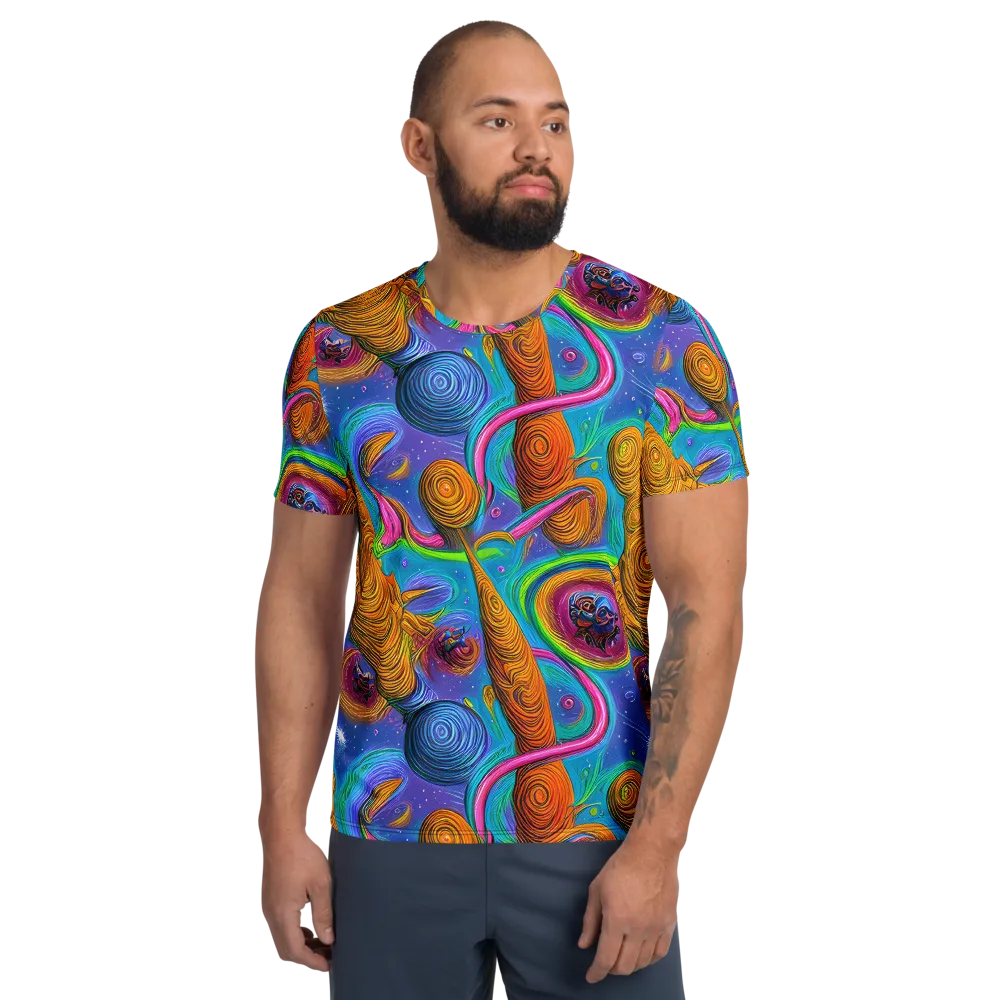 Turbulent Aura on Men's Athletic T-Shirt — Front