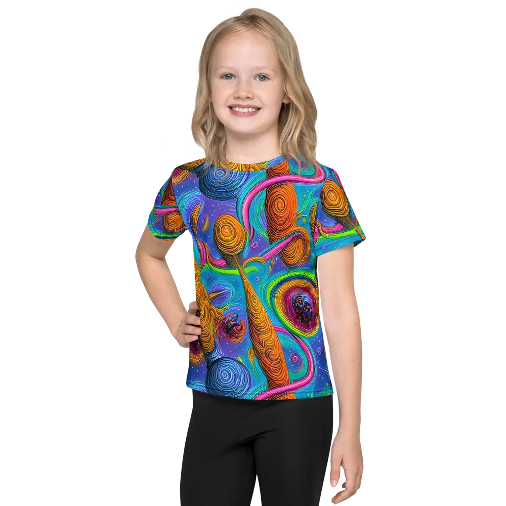 Turbulent Aura on Kids Crew Neck T-Shirt — Front