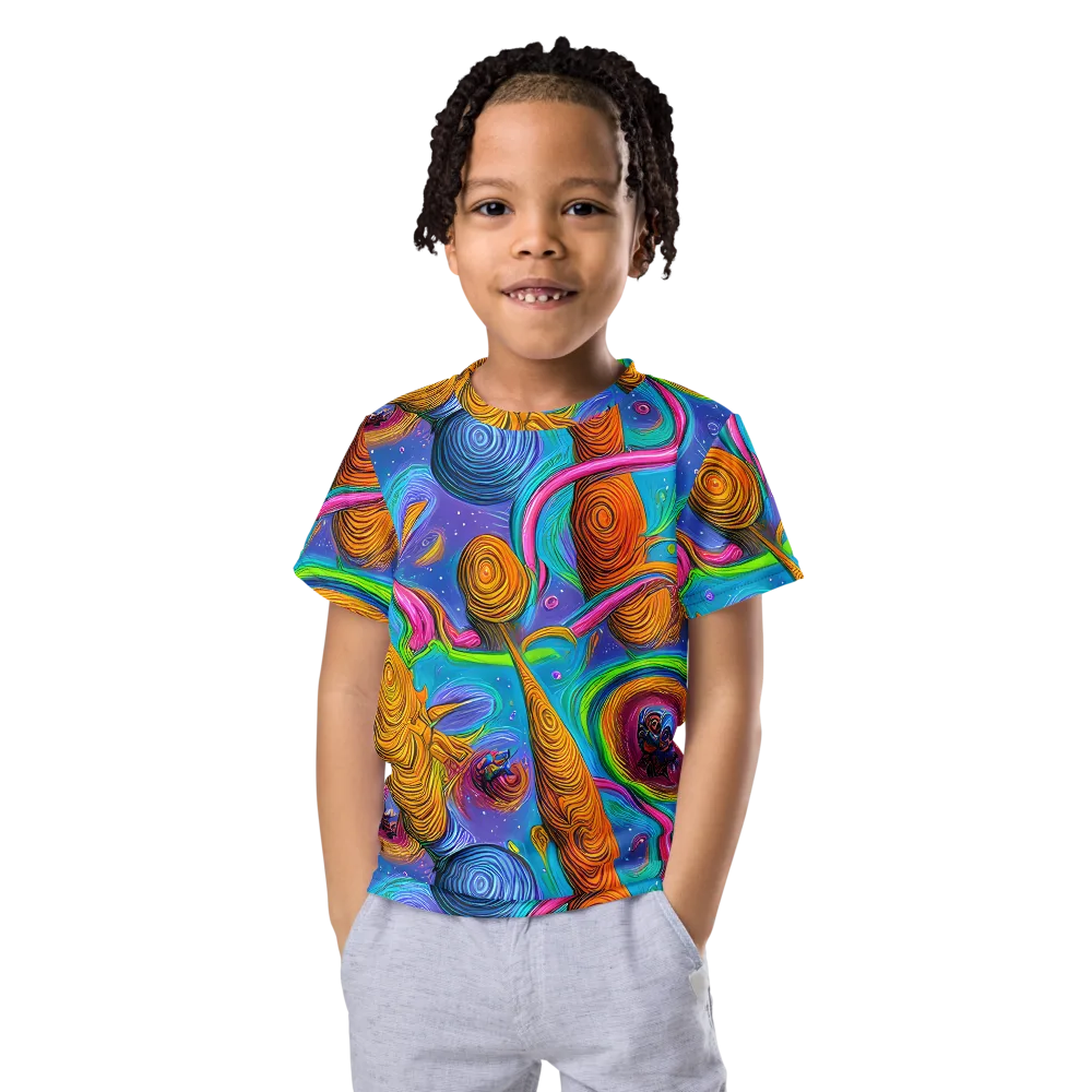Turbulent Aura on Kids Crew Neck T-Shirt — Front