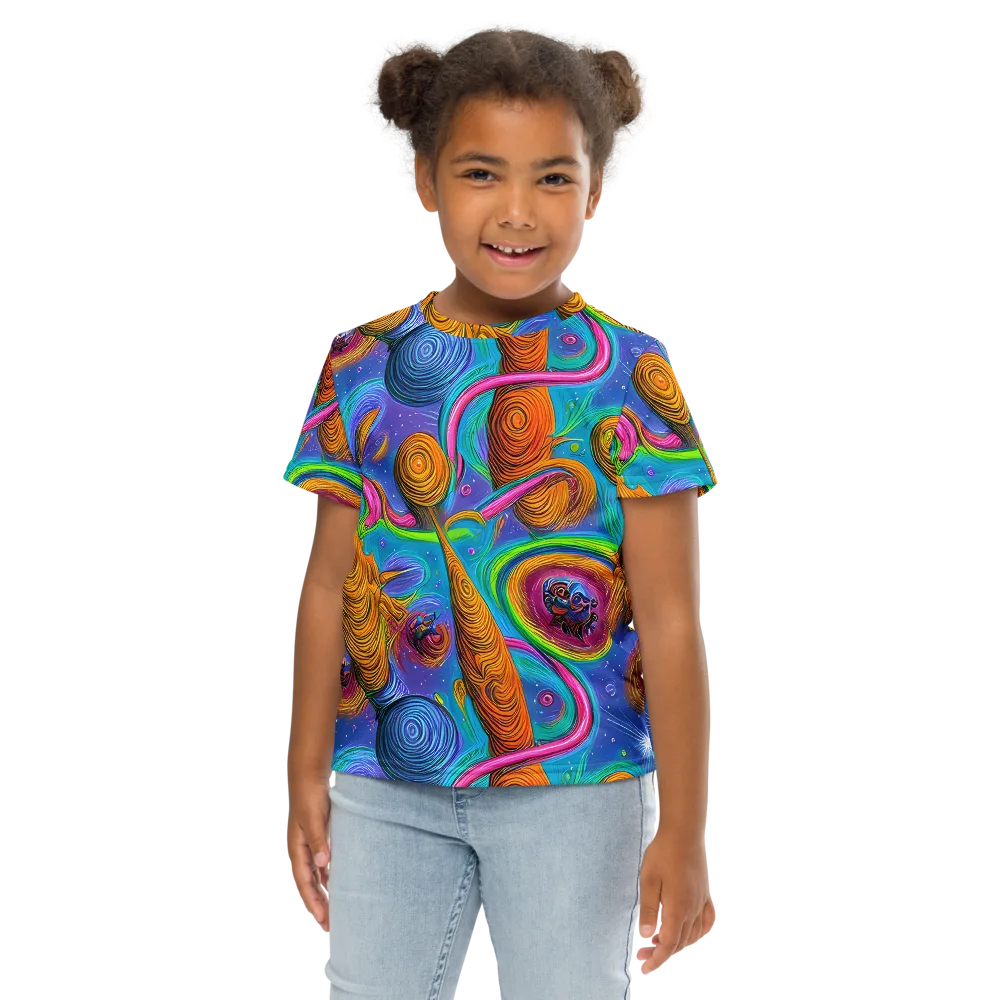 Turbulent Aura on Kids Crew Neck T-Shirt — Front