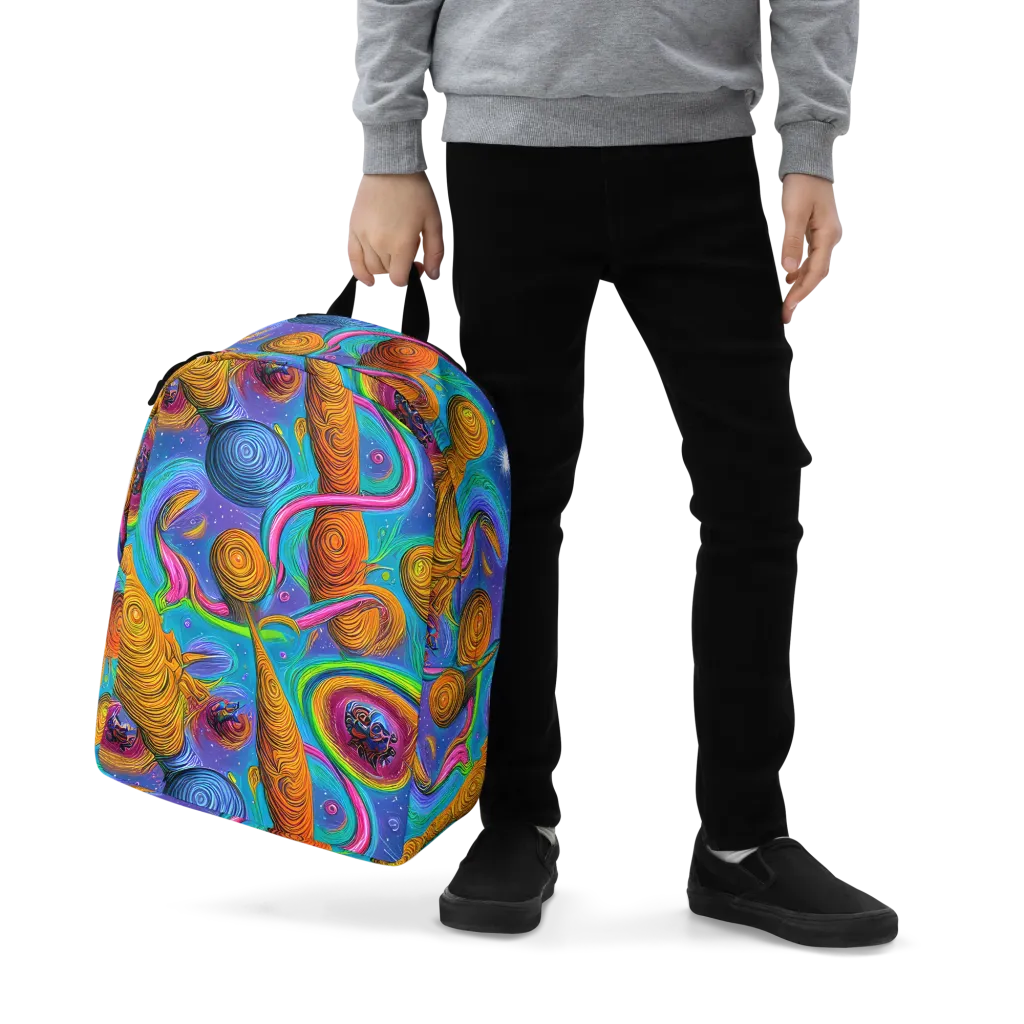 Turbulent Aura on Minimalist Backpack — Zoomed-in