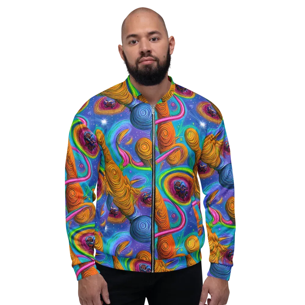 Turbulent Aura on Bomber Jacket — Front