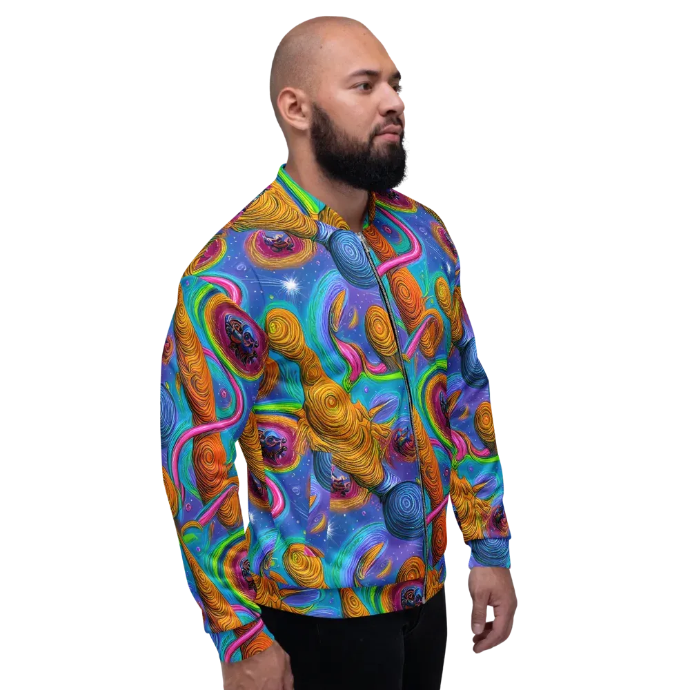 Turbulent Aura on Bomber Jacket — Right
