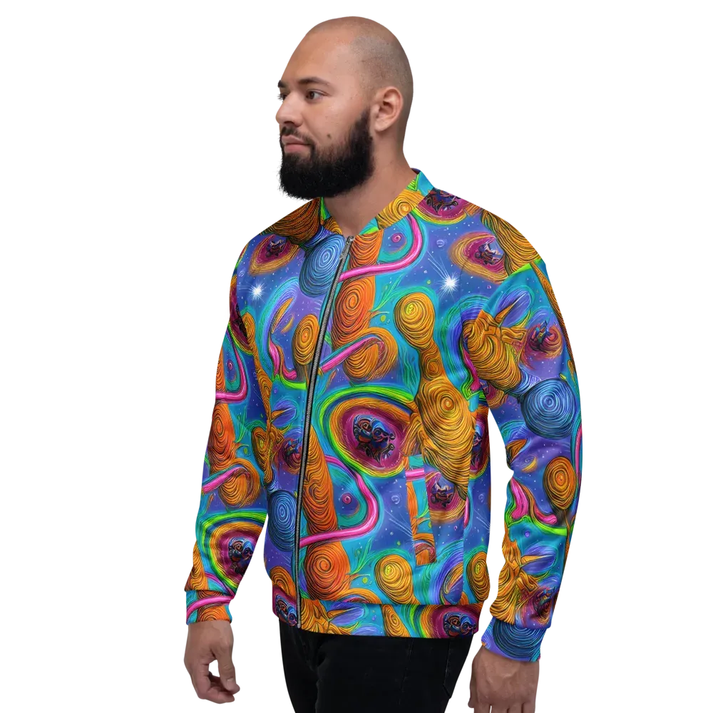 Turbulent Aura on Bomber Jacket — Left