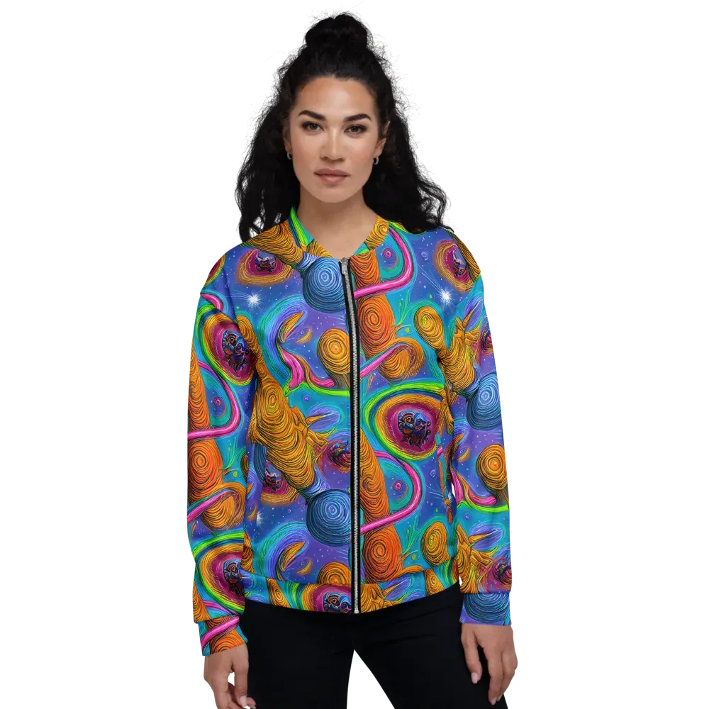 Turbulent Aura on Bomber Jacket — Front