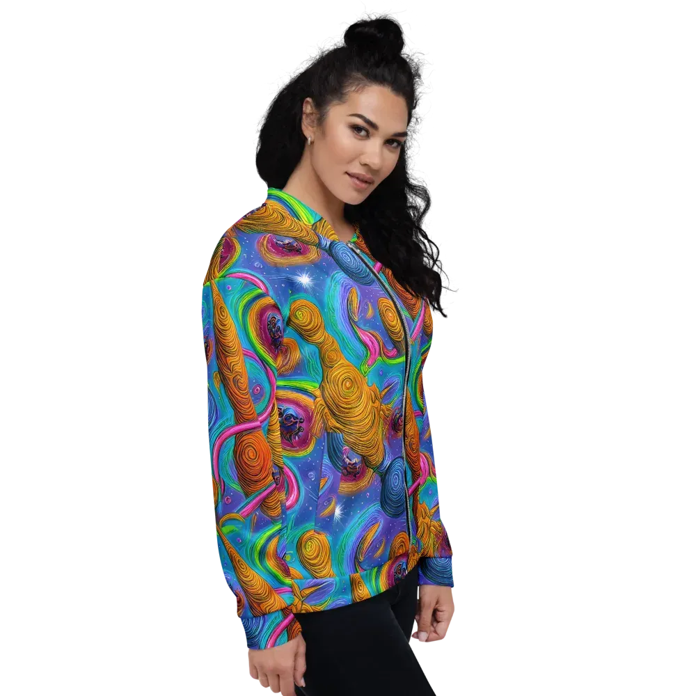 Turbulent Aura on Bomber Jacket — Right