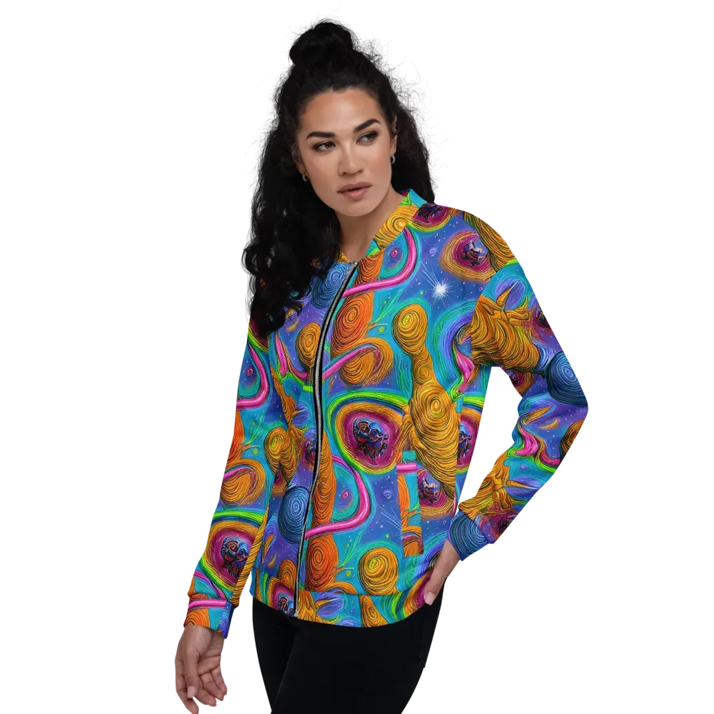 Turbulent Aura on Bomber Jacket — Left