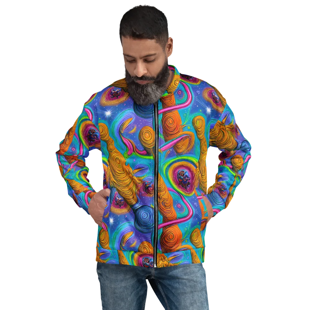 Turbulent Aura on Bomber Jacket — Front