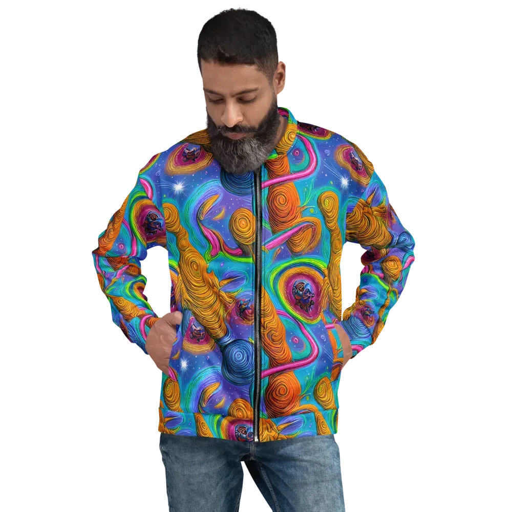 Turbulent Aura on Bomber Jacket — Front