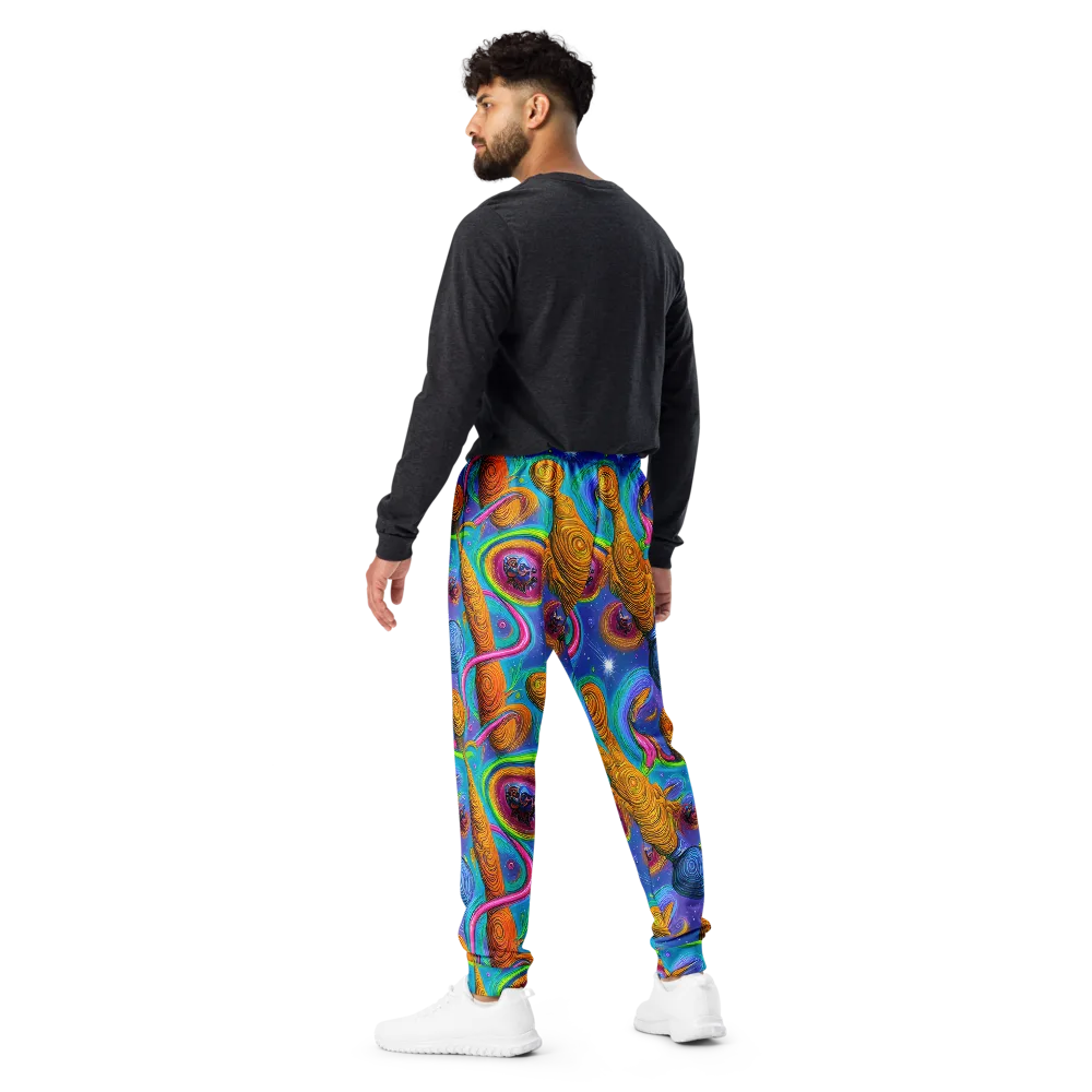 Turbulent Aura on Men's Joggers — Back