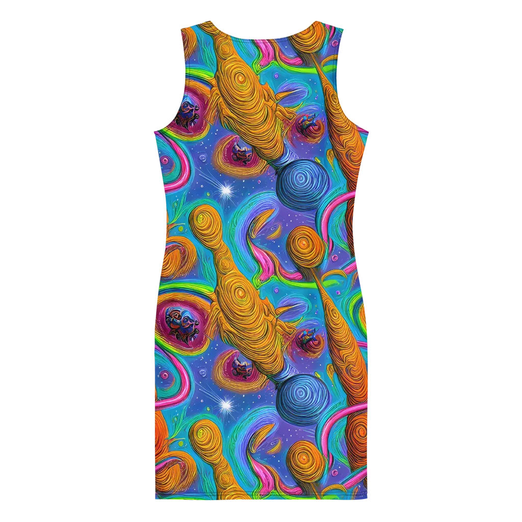 Turbulent Aura on Bodycon Dress — Back