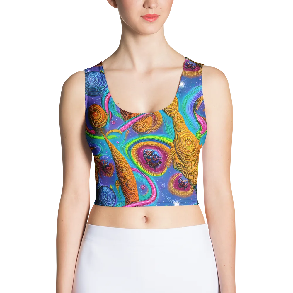 Turbulent Aura on Crop Top — Front