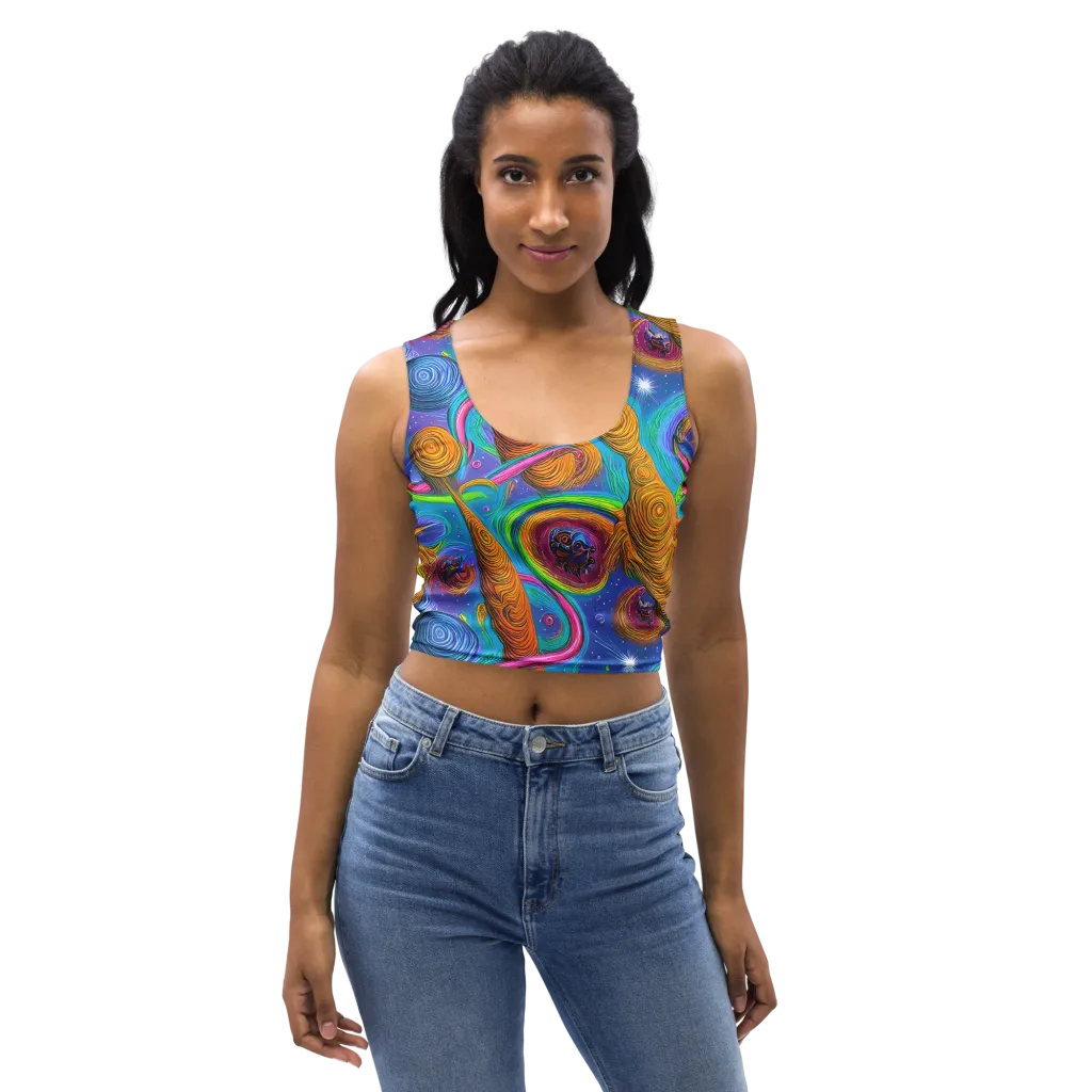 Turbulent Aura on Crop Top — Front