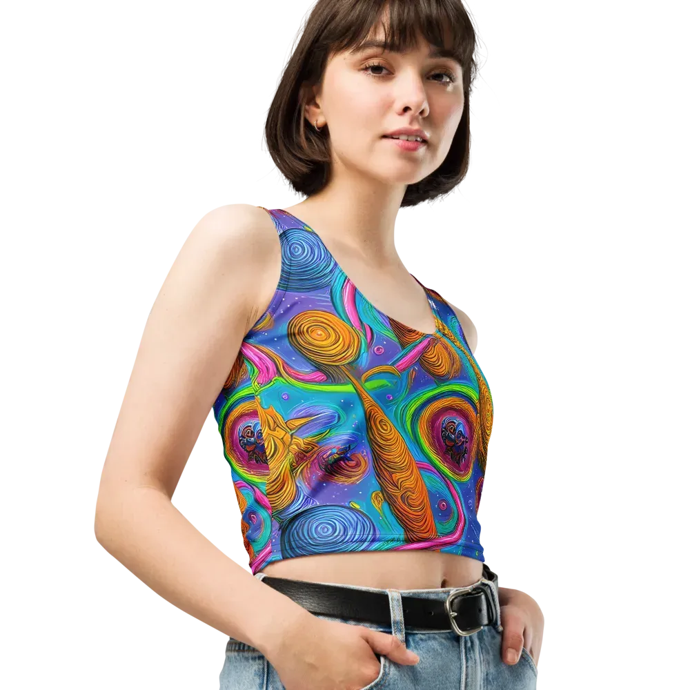 Turbulent Aura on Crop Top — Right Front