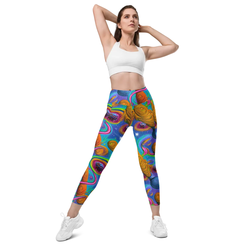 Turbulent Aura on Leggings with Pockets — Front