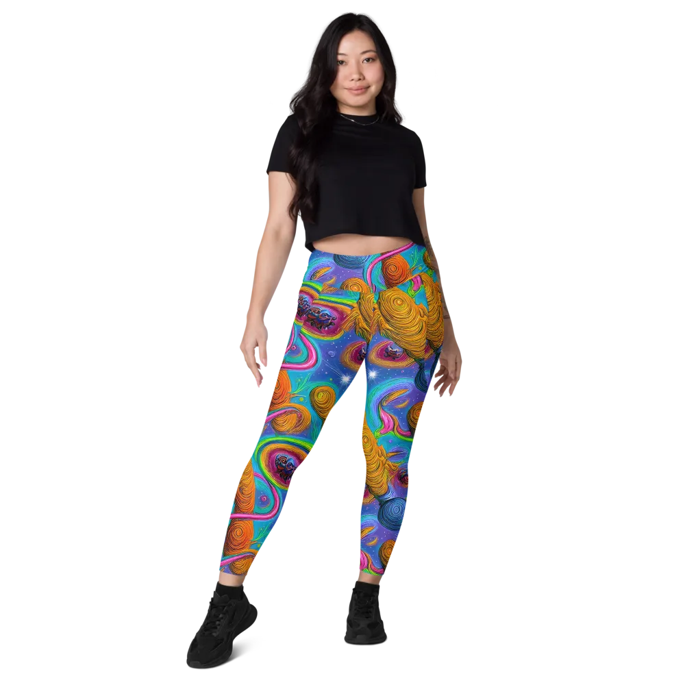 Turbulent Aura on Leggings with Pockets — Front
