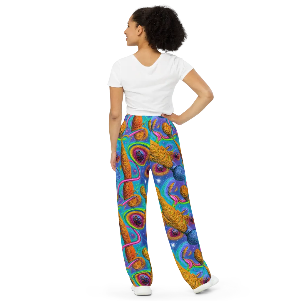 Turbulent Aura on Wide-Leg Pants — Back
