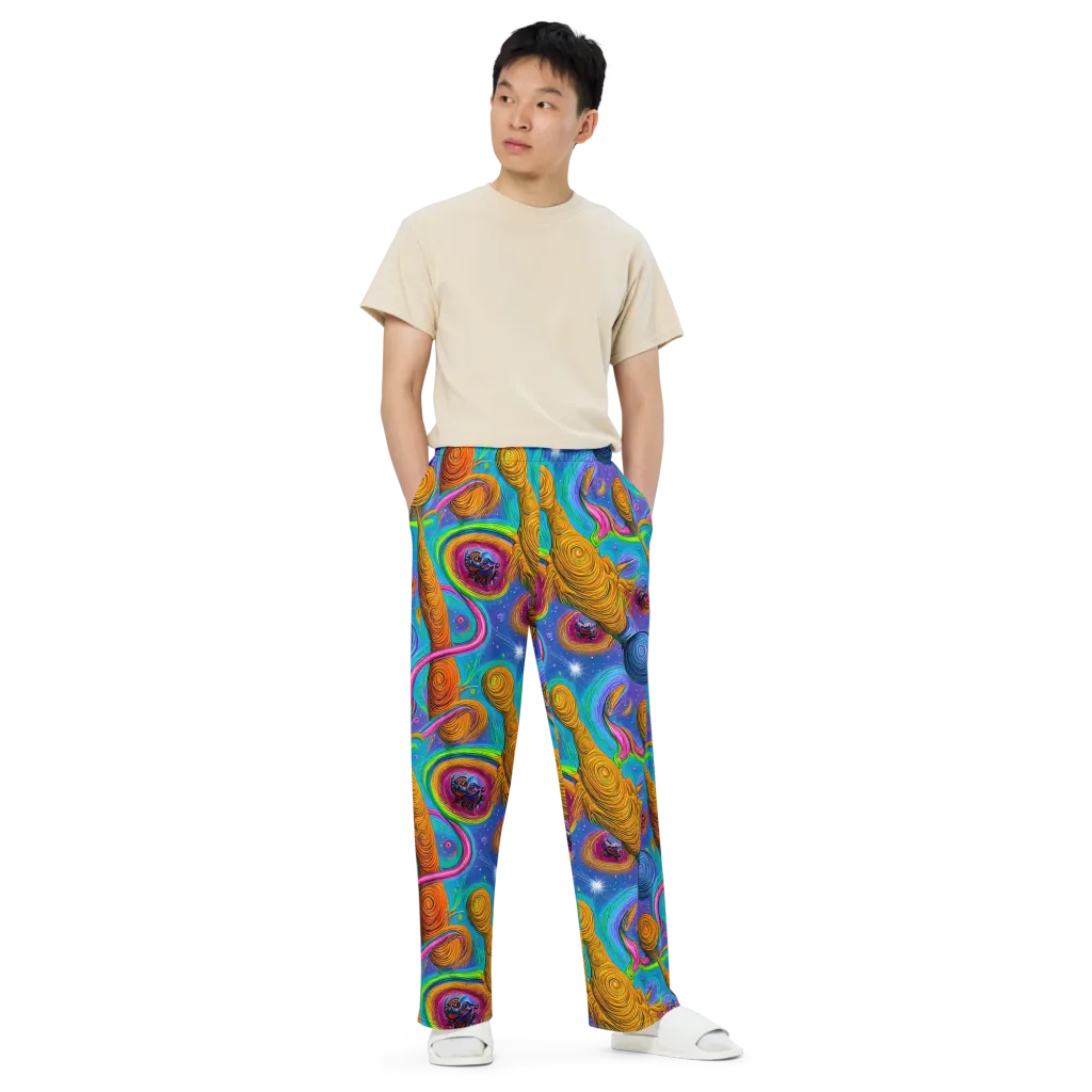 Turbulent Aura on Wide-Leg Pants — Front