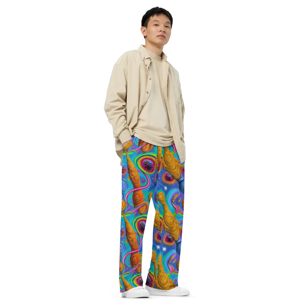 Turbulent Aura on Wide-Leg Pants — Right Front