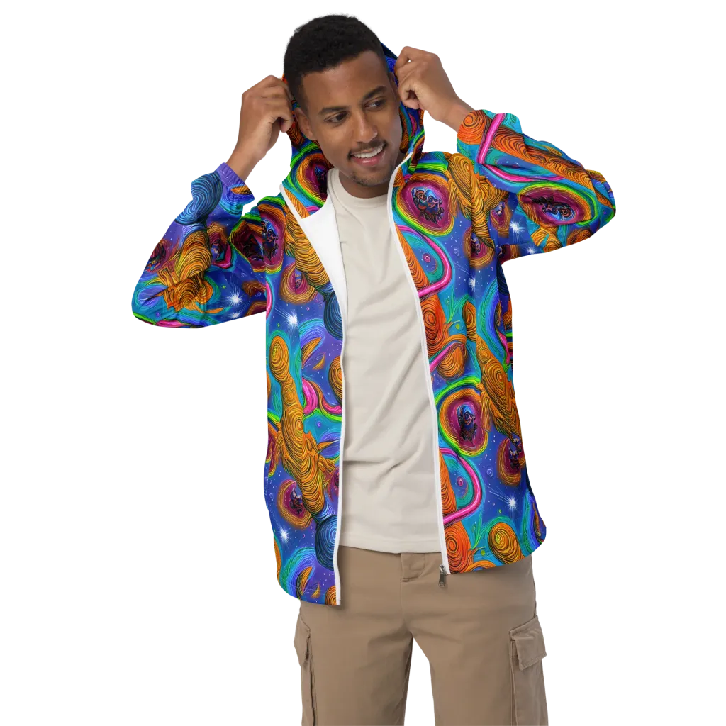 Turbulent Aura on Men's Windbreaker — Front