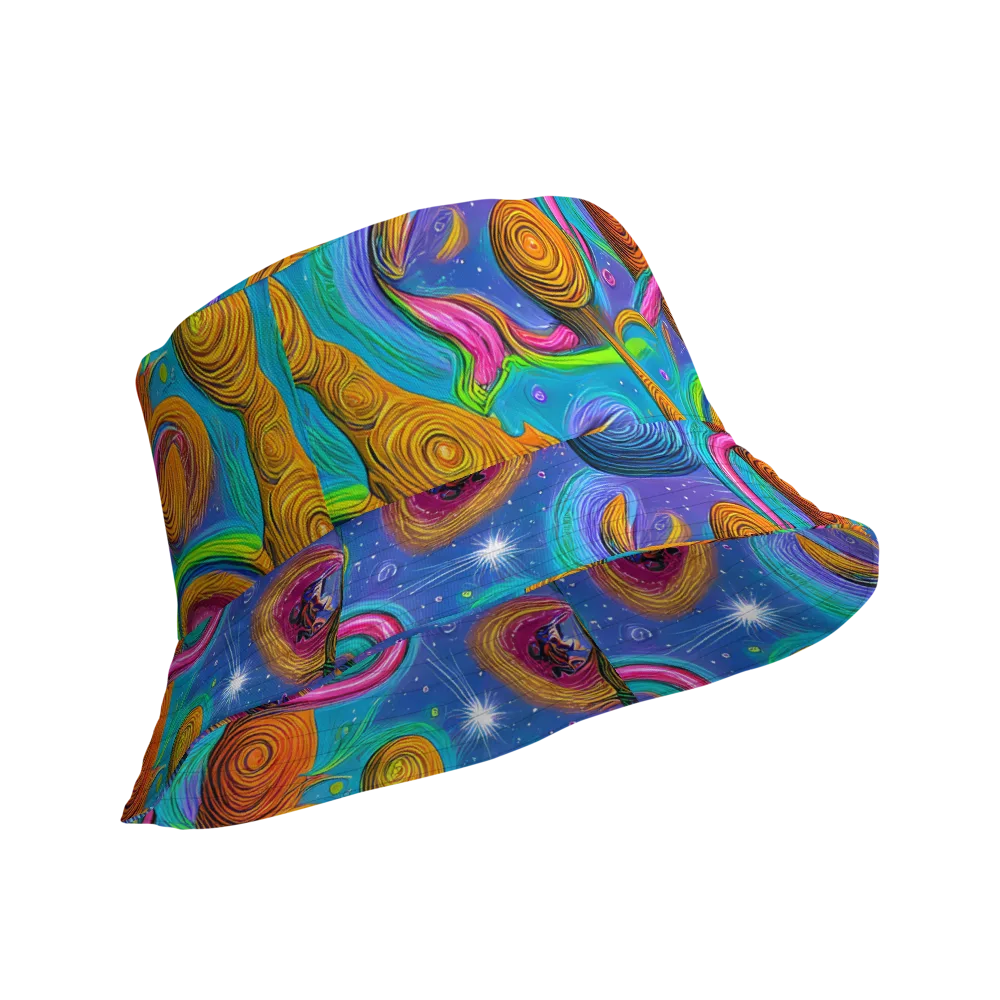 Turbulent Aura on Reversible Bucket Hat — Product details Outside