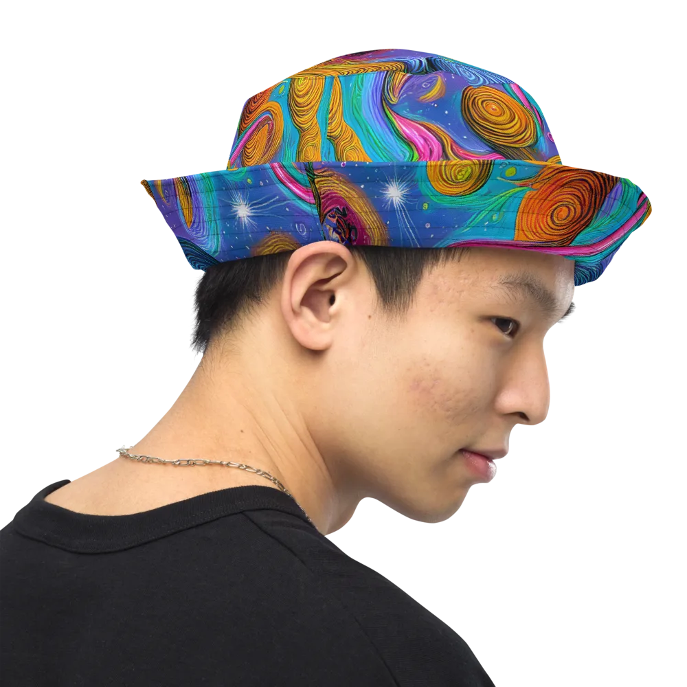 Turbulent Aura on Reversible Bucket Hat — Right Outside