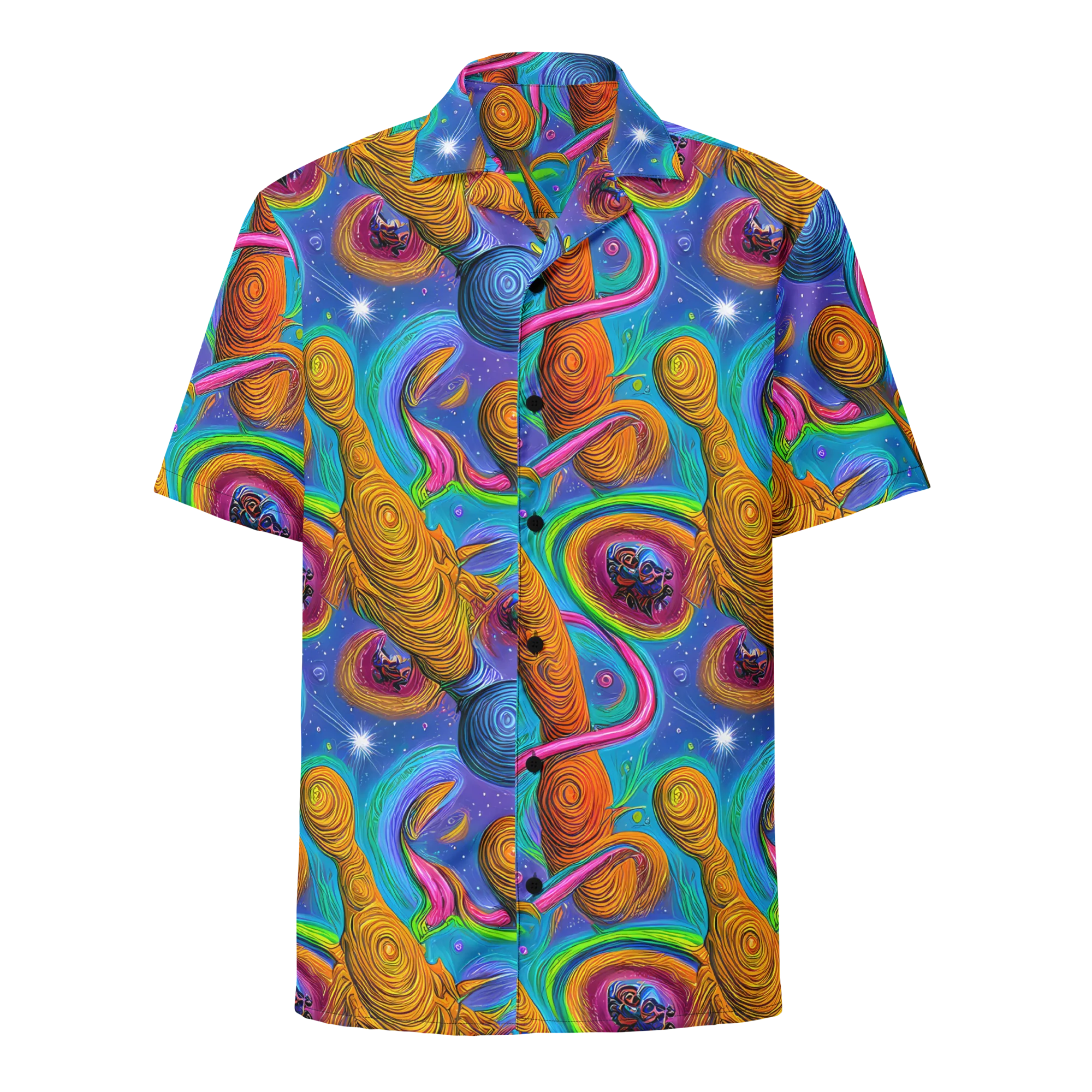 Turbulent Aura on Button Shirt — Front