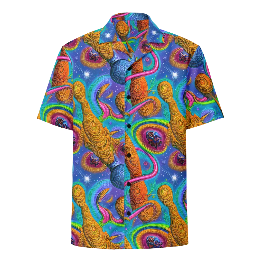 Turbulent Aura on Button Shirt — Front