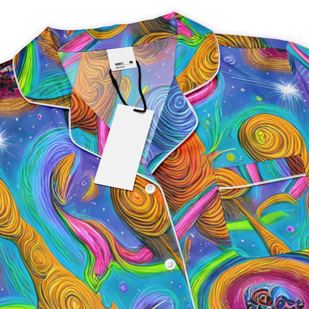 Turbulent Aura on Women's Short Sleeve Pajama Top — Product details