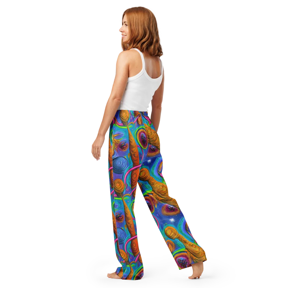 Turbulent Aura on Women's Pajama Pants — Back
