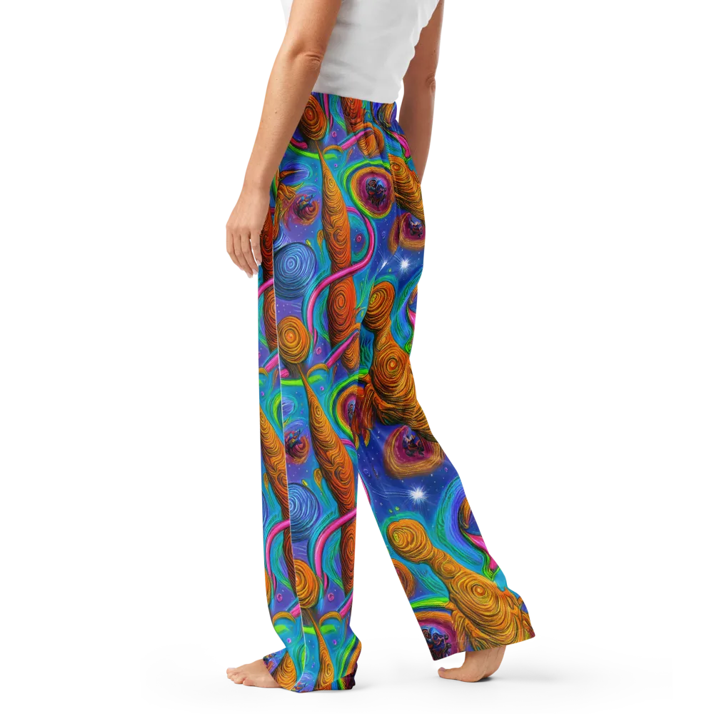 Turbulent Aura on Women's Pajama Pants — Left