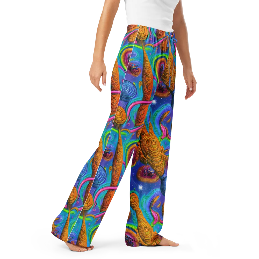 Turbulent Aura on Women's Pajama Pants — Right Front
