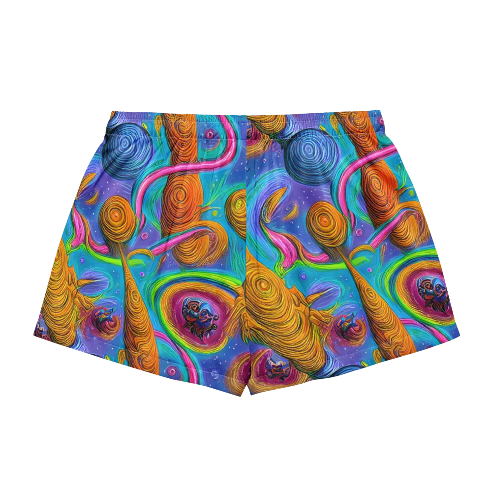 Turbulent Aura on Women's Pajama Shorts — Back