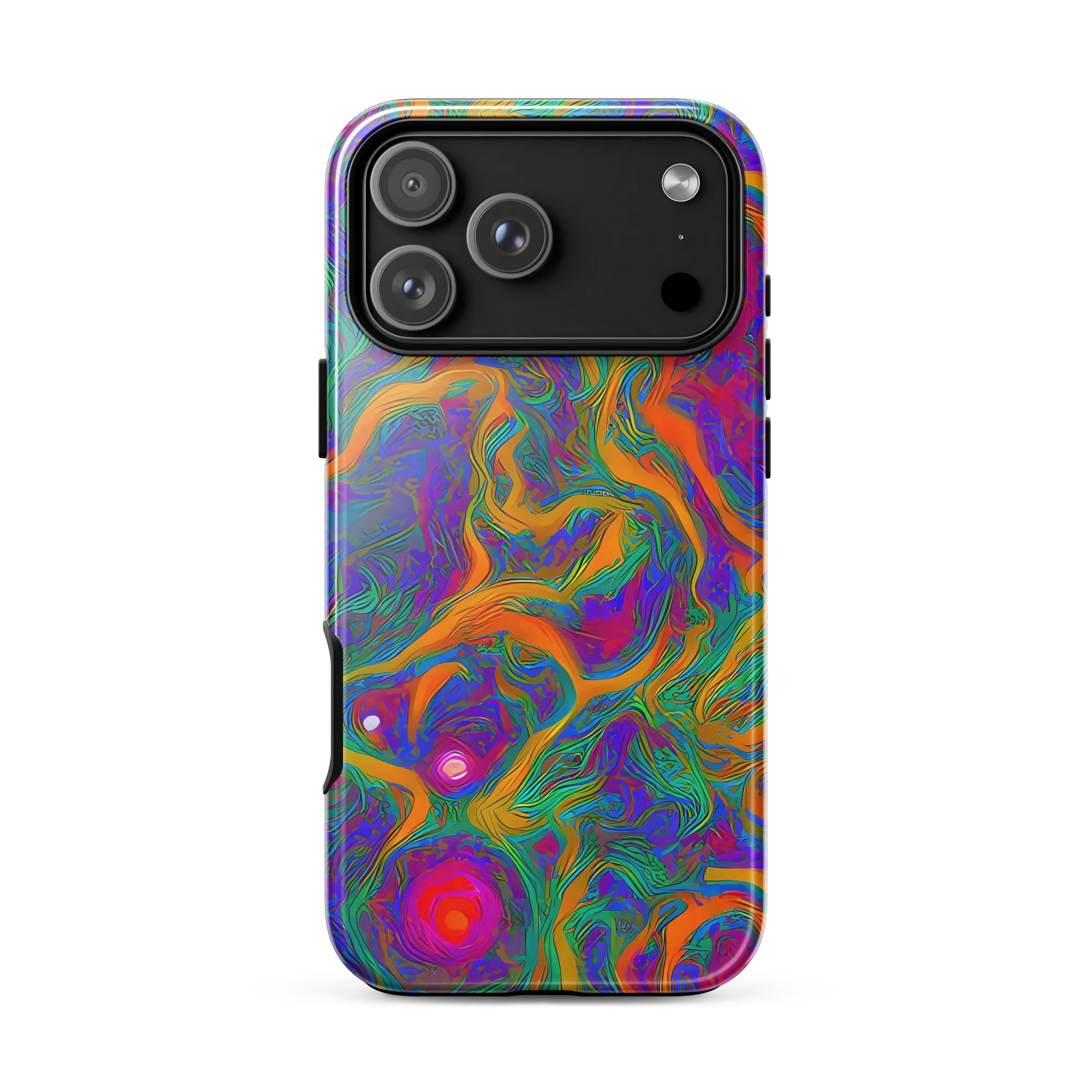 Neon Terrain on Tough Case for iPhone® — Front