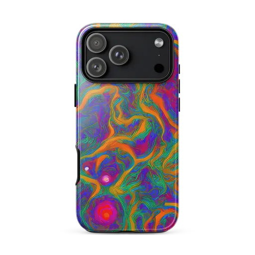 Neon Terrain on a Tough Case for iPhone®