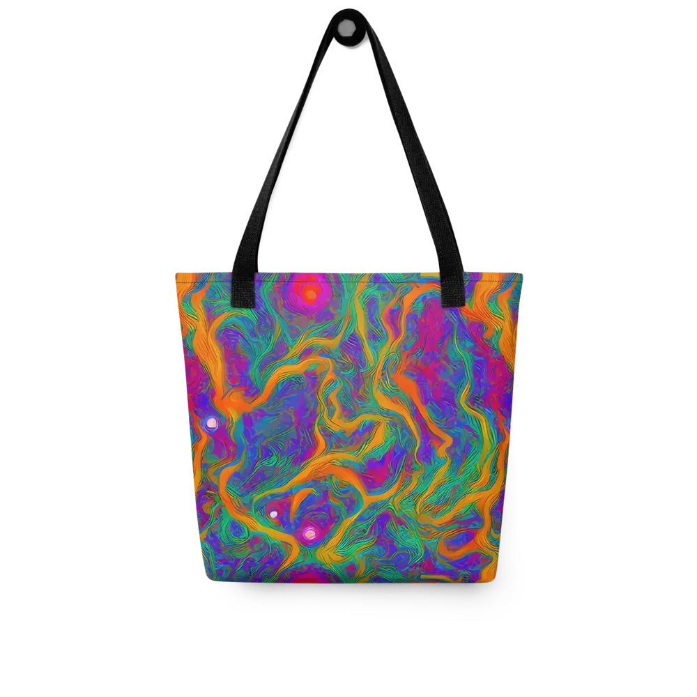 Neon Terrain on Tote Bag — Front