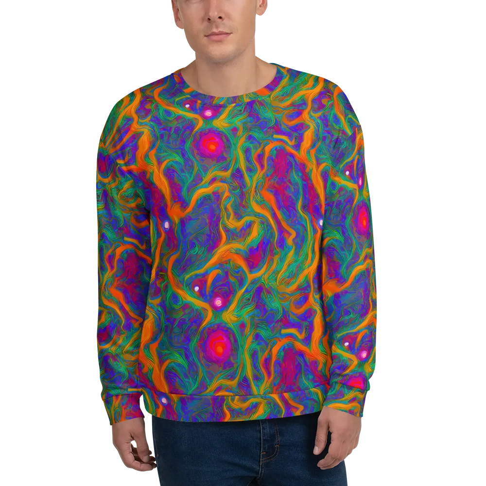 Neon Terrain on Sweatshirt — Front
