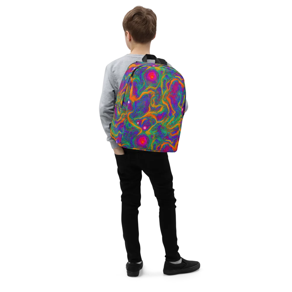 Neon Terrain on Minimalist Backpack — Right Front