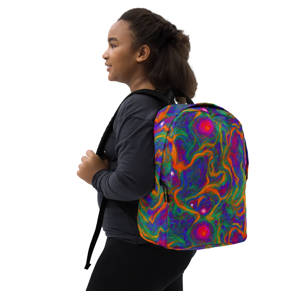 Neon Terrain on Minimalist Backpack — Right Front