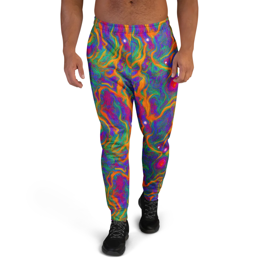 Neon Terrain on Men's Joggers — Front
