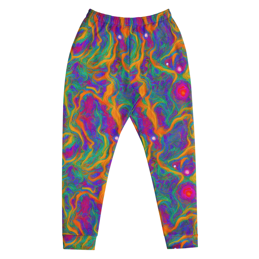 Neon Terrain on Men's Joggers — Front