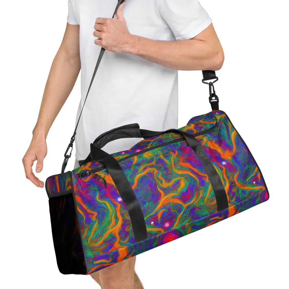 Neon Terrain on Duffle Bag — Right Front